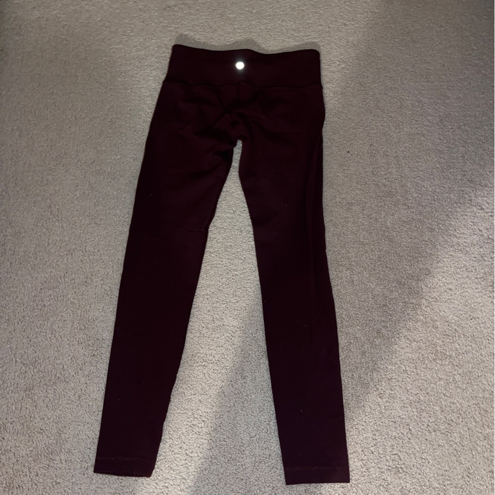 Maroon Lululemon leggings